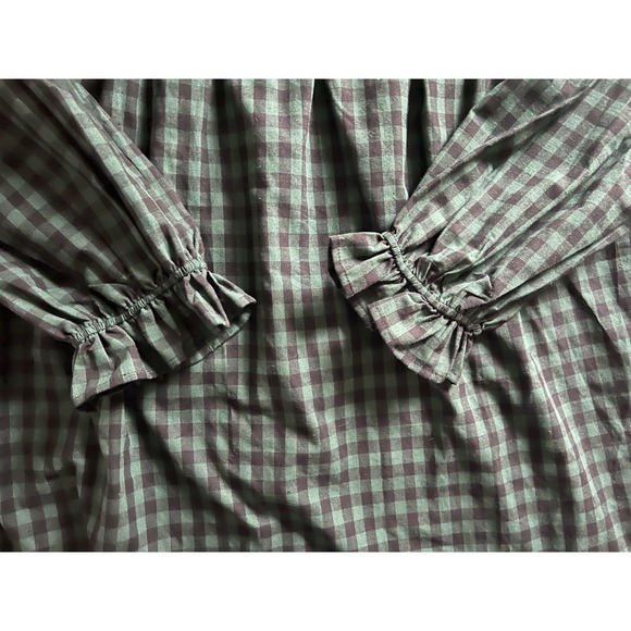 Haptics Blouse Green Black Cotton 3x‎ Long Slv NWT - Picture 3 of 11